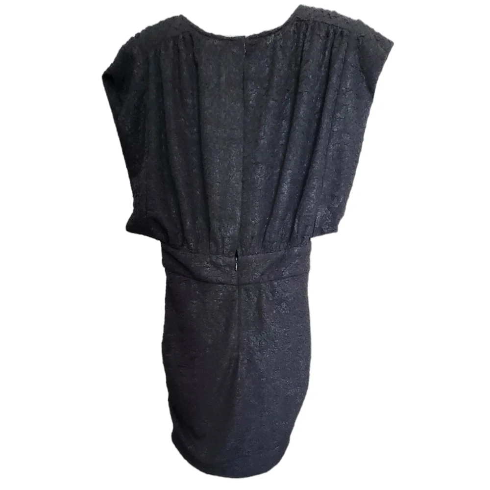 🆕️ IRO Cory Ruched Cloqué Mini Dress in Black - Picture 12 of 16